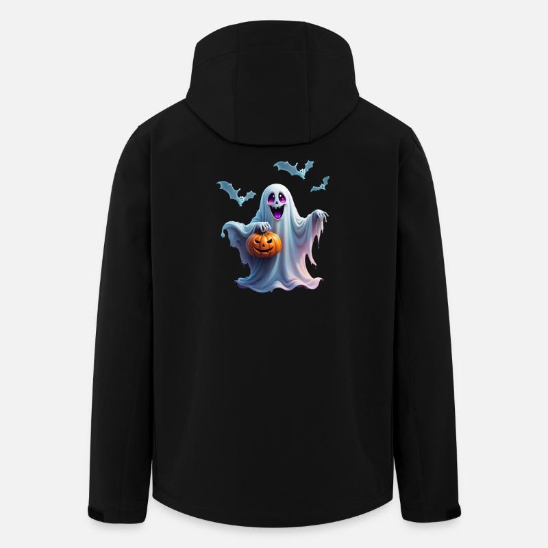 Le charmant design d’Halloween transmet. - Veste softshell homme en polyester recyclé Stanley/Stella - noir