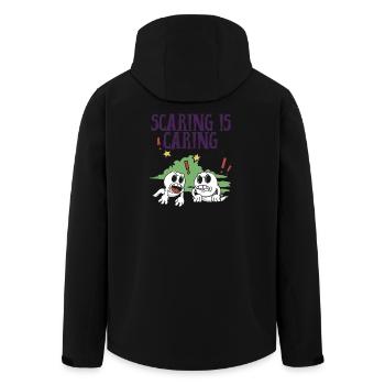 Halloween - Effrayer, c’est prendre soin - Veste softshell homme en polyester recyclé Stanley/Stella - noir - Dos - AI Model Male 185 light (185cm)
