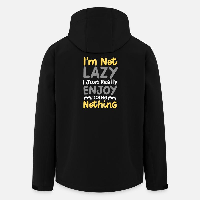Sarkasmus Faul Humor - Recycelte Männer Softshell-Jacke von Stanley/Stella - Schwarz