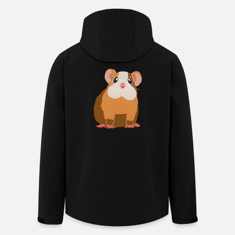 Meerschweinchen - Recycelte Männer Softshell-Jacke von Stanley/Stella - Schwarz