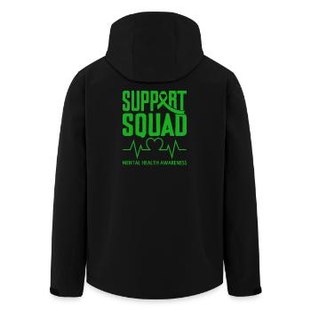 Escouade de soutien en santé mentale - Veste softshell homme en polyester recyclé Stanley/Stella - noir - Dos - AI Model Male 185 light (185cm)