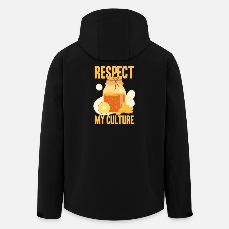 Respekt Meine Kultur  - Recycelte Männer Softshell-Jacke von Stanley/Stella - Schwarz