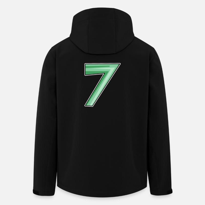 Seven motif number 7 - Men’s Recycled Softshell Jacket by Stanley/Stella - black