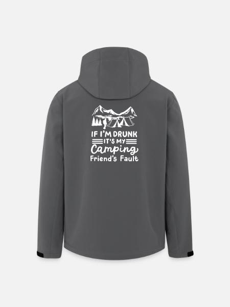 Camping Camper - Recycelte Männer Softshell-Jacke von Stanley/Stella - Schwarz