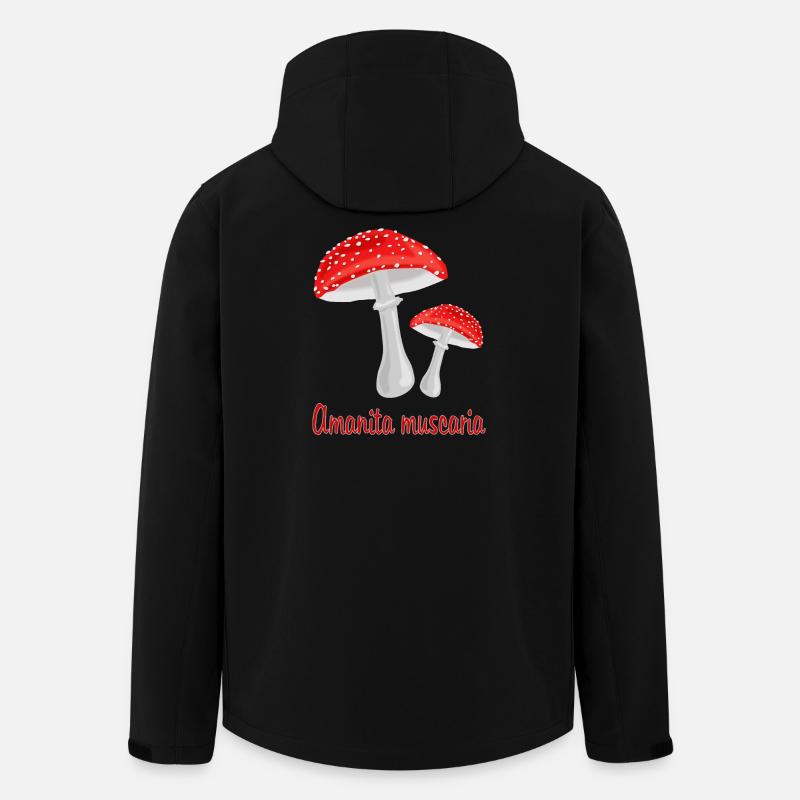 Herbst pilze - Recycelte Männer Softshell-Jacke Discoverer von Stanley/Stella - Schwarz