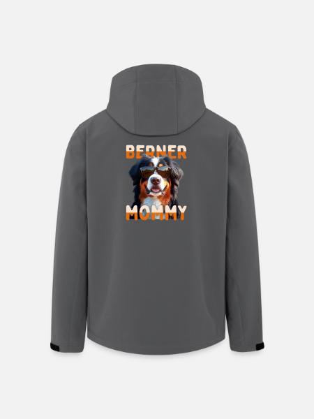 Berner Sennen Hund Mamma Mamma Morsdag Berner Sennen Mamma - Softshelljakke herre i resirkulert polyester Stanley/Stella - svart