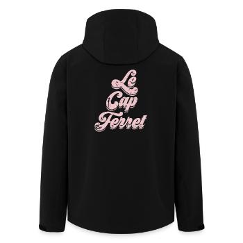 Le Cap Ferret - Veste softshell homme en polyester recyclé Stanley/Stella - noir - Dos - AI Model Male 185 light (185cm)