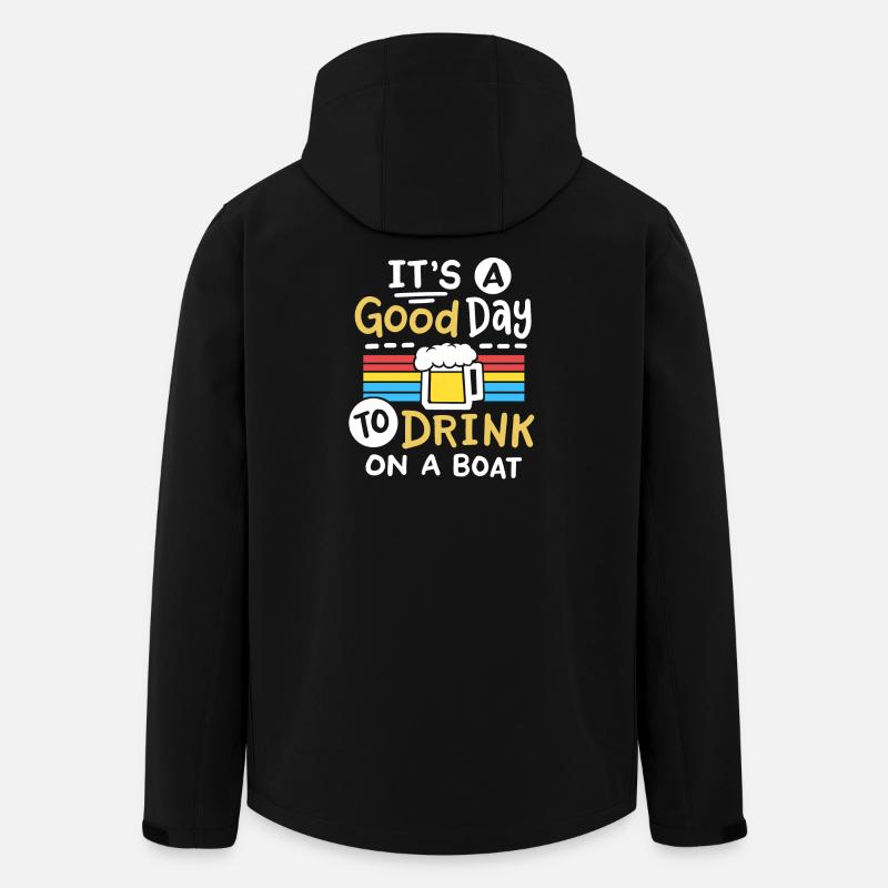Boot Bier Trinken - Recycelte Männer Softshell-Jacke von Stanley/Stella - Schwarz