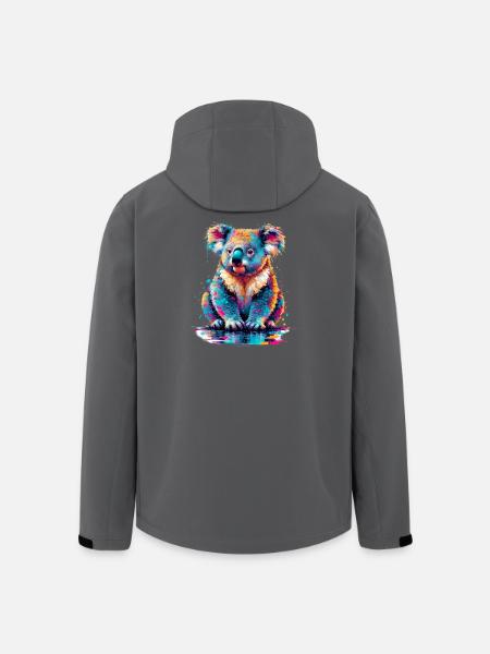 Koala - Men’s Recycled Softshell Jacket by Stanley/Stella - black
