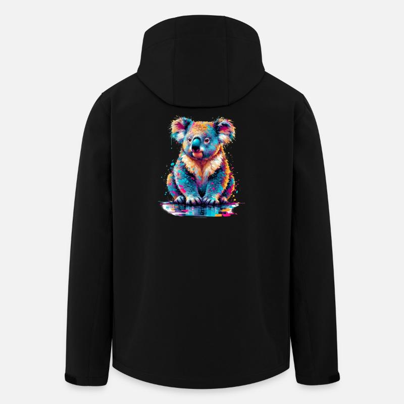 Koala - Men’s Recycled Softshell Jacket by Stanley/Stella - black