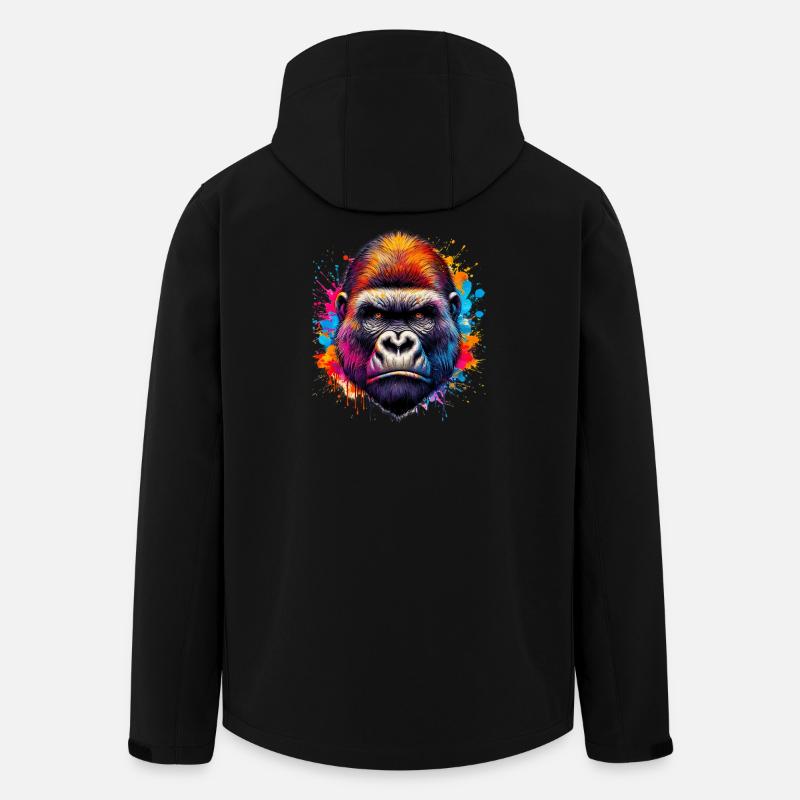 Gorilla - Men’s Recycled Softshell Jacket by Stanley/Stella - black