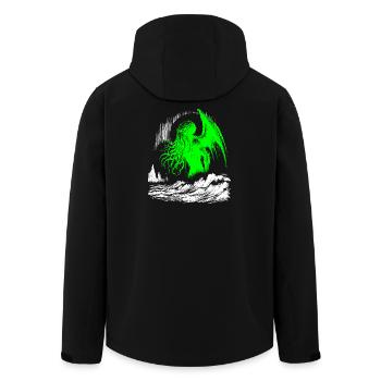 Cthulhu émerge des mers (2 couleurs) - Veste softshell homme en polyester recyclé Stanley/Stella - noir - Dos - AI Model Male 185 light (185cm)