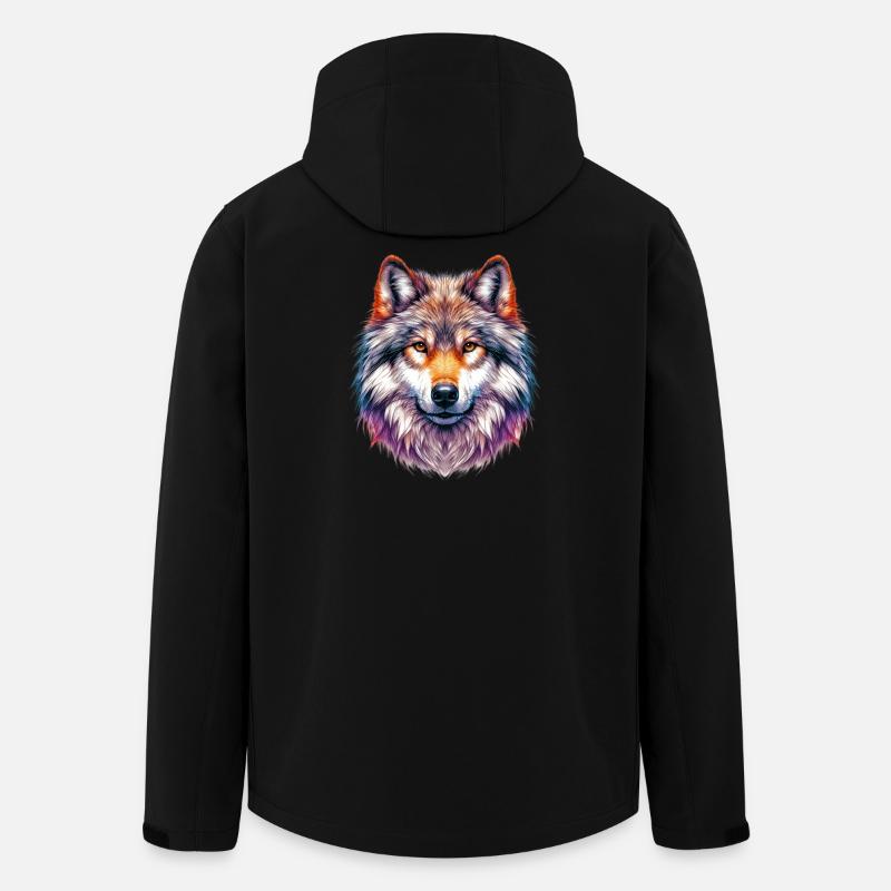 Loup - Veste softshell homme en polyester recyclé Stanley/Stella - noir