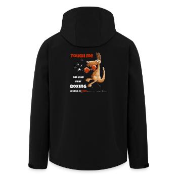 Tough Me Leçon de Boxe Boxer Kangourou - Veste softshell homme en polyester recyclé Stanley/Stella - noir - Dos - AI Model Male 185 light (185cm)