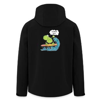 grenouille surfeur surfeur surfeur surfeur fille - Veste softshell homme en polyester recyclé Stanley/Stella - noir - Dos - AI Model Male 185 light (185cm)