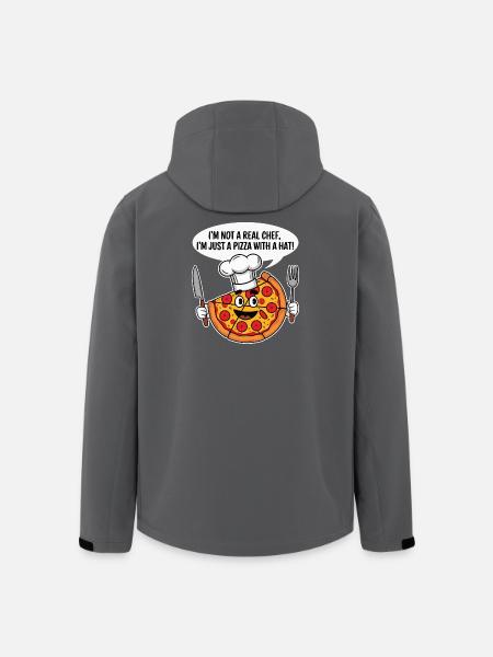 Pizzabäcker Humor T-Shirt - Recycelte Männer Softshell-Jacke von Stanley/Stella - Schwarz