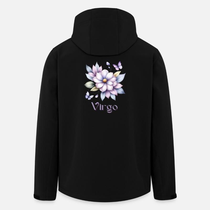 Elegantes Virgo Sternzeichen Aquarell Geschenk - Recycelte Männer Softshell-Jacke von Stanley/Stella - Schwarz