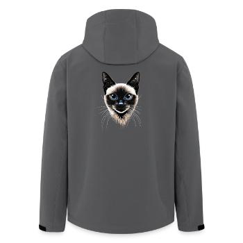 Siamkatze Siam Katze Siamese Cat Siamesen Katzen - Recycelte Männer Softshell-Jacke von Stanley/Stella - Anthrazit - Hinten - AI Model Male 185 light (185cm)