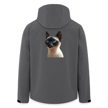 Siamkatze Siam Katze Siamese Cat Siamesen Katzen - Recycelte Männer Softshell-Jacke von Stanley/Stella - Anthrazit - Hinten - AI Model Male 185 light (185cm)