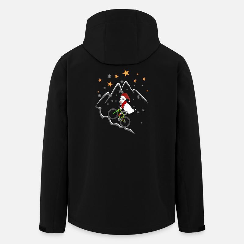 Noël VTT - Veste softshell homme en polyester recyclé Stanley/Stella - noir
