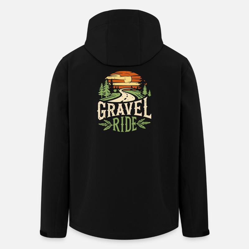 Aventure sur gravier - Veste softshell homme en polyester recyclé Stanley/Stella - noir
