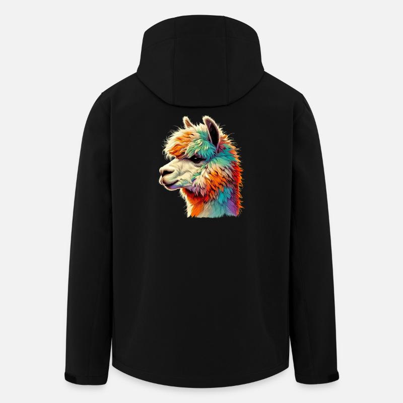 Alpaka - Recycelte Männer Softshell-Jacke von Stanley/Stella - Schwarz