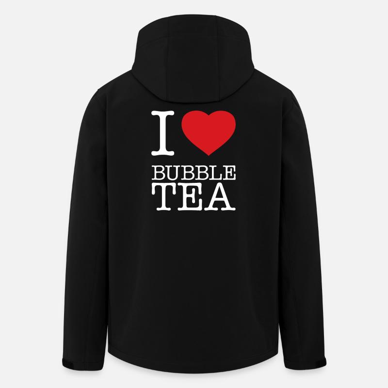 I LOVE BUBBLE TEA - Men’s Recycled Softshell Jacket by Stanley/Stella - black