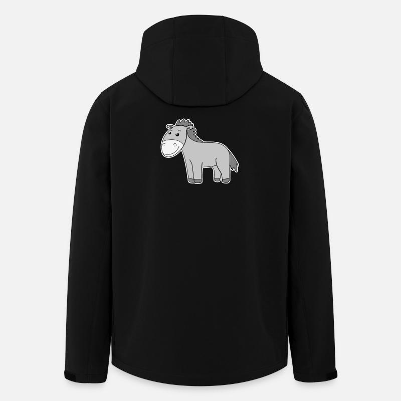 Donkey Motif Toddler - Men’s Recycled Softshell Jacket by Stanley/Stella - black