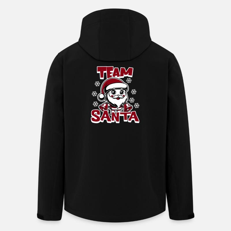 Team Santa - Men’s Recycled Softshell Jacket by Stanley/Stella - black