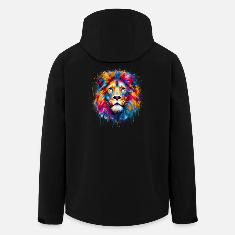 Lion - Men’s Recycled Softshell Jacket by Stanley/Stella - black