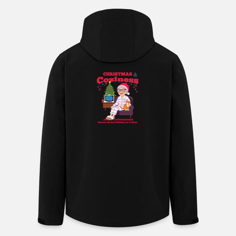 Weihnachten bei Oma - Recycelte Männer Softshell-Jacke von Stanley/Stella - Schwarz