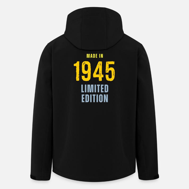 Fabriqué en 1945, édition limitée - Veste softshell homme en polyester recyclé Stanley/Stella - noir