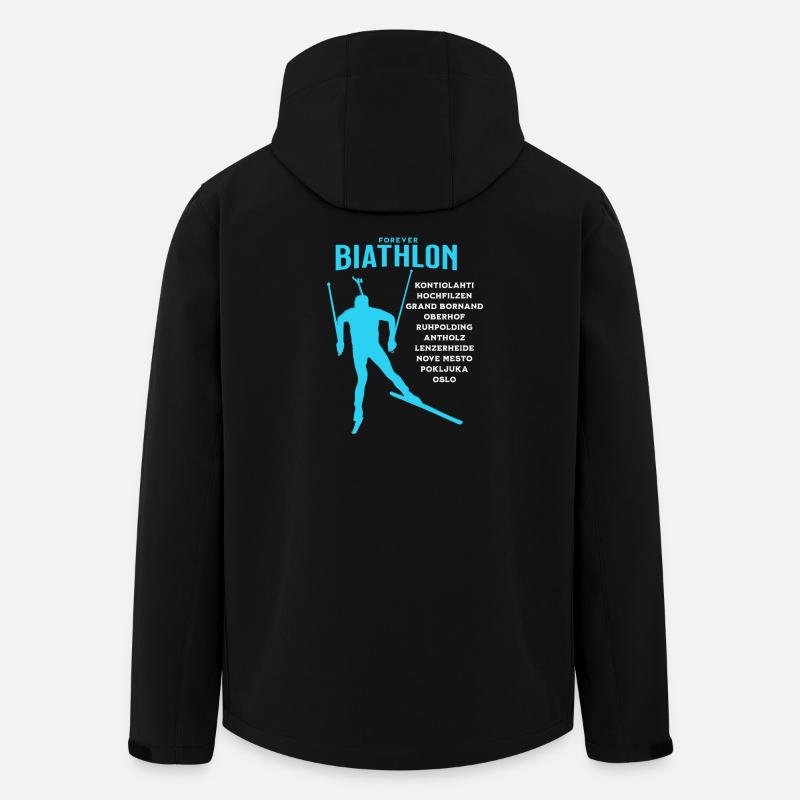 Forever Biathlon - Recycelte Männer Softshell-Jacke von Stanley/Stella - Schwarz