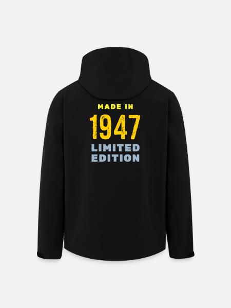 1947 - Men’s Recycled Softshell Jacket by Stanley/Stella - black