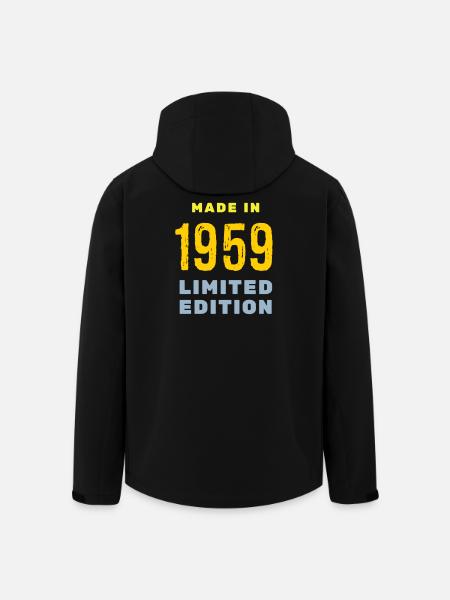 1959 - Men’s Recycled Softshell Jacket by Stanley/Stella - black