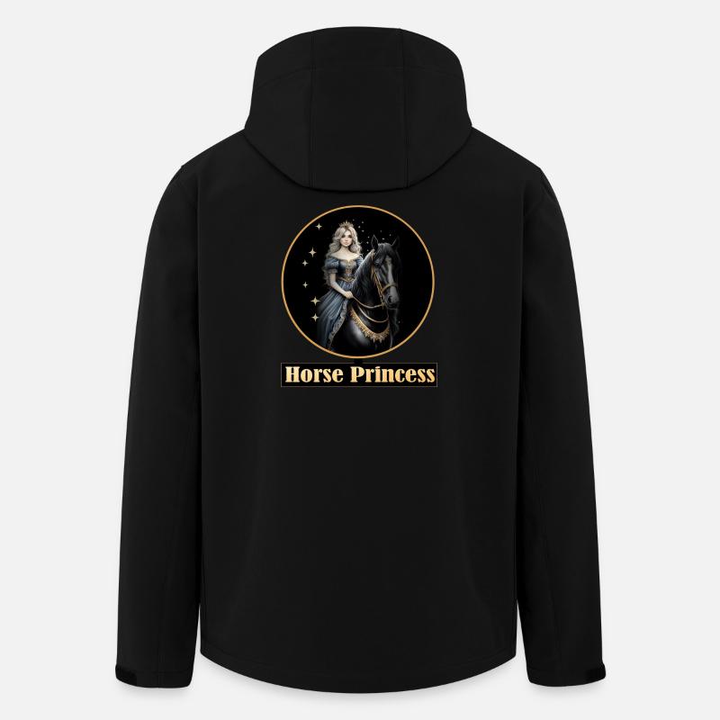 Pferdeprinzessin mit Sternenpracht - Recycelte Männer Softshell-Jacke von Stanley/Stella - Schwarz