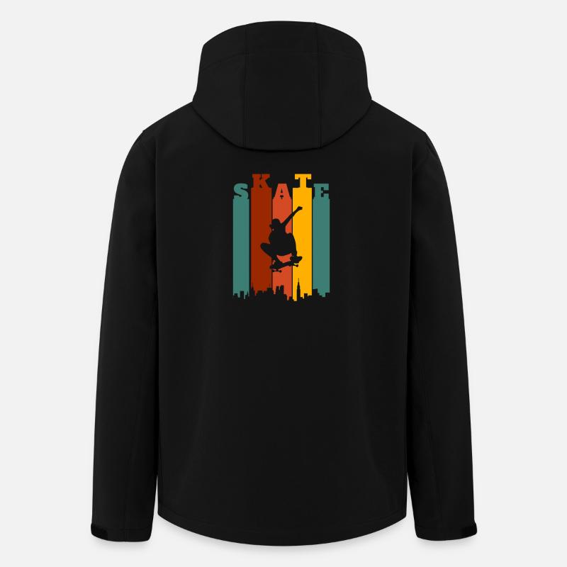 Skateboarder Retro - Recycelte Männer Softshell-Jacke von Stanley/Stella - Schwarz