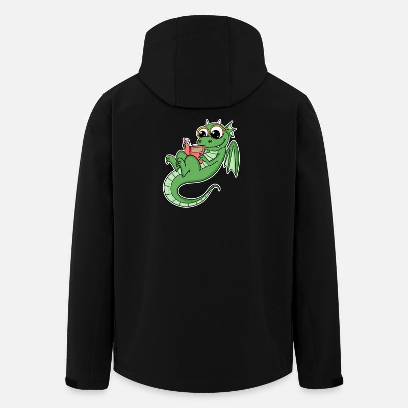 Dragon Books Book Reading - Men’s Recycled Softshell Jacket by Stanley/Stella - black