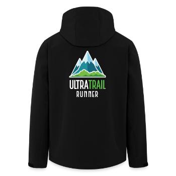 Coureur d’ultra-trail - Veste softshell homme en polyester recyclé Stanley/Stella - noir - Dos - AI Model Male 185 light (185cm)