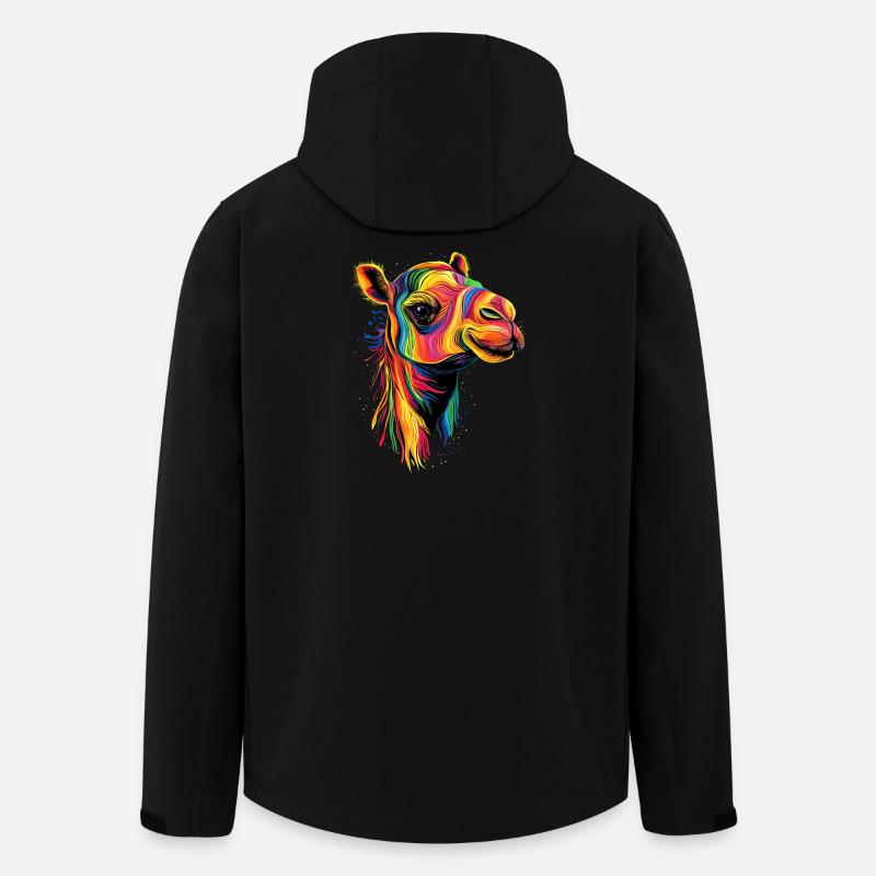 Kamel Dromedar Trampeltier Camel Geschenk Kamele - Recycelte Männer Softshell-Jacke von Stanley/Stella - Schwarz