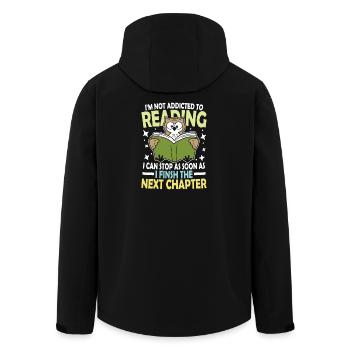 I m not addicted to reading I can quit as soon as - Recycelte Männer Softshell-Jacke von Stanley/Stella - Schwarz - Hinten - AI Model Male 185 light (185cm)