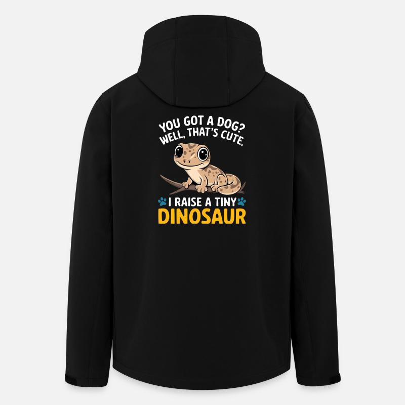 Lustige winzige Dinosaurier-Eidechse - Recycelte Männer Softshell-Jacke von Stanley/Stella - Schwarz