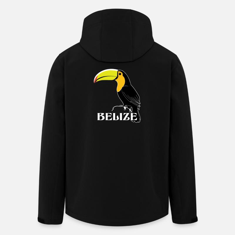 Toucan Belize - Men’s Recycled Softshell Jacket by Stanley/Stella - black
