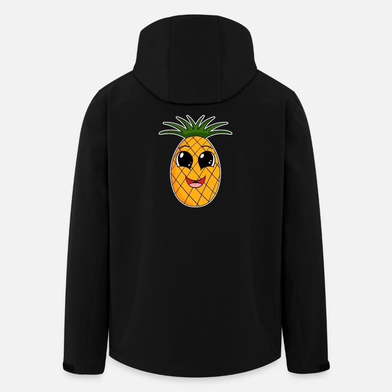Fruit de l’ananas - Veste softshell homme en polyester recyclé Stanley/Stella - noir