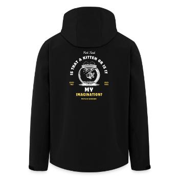 Griffe de chat dans un aquarium en verre - Veste softshell homme en polyester recyclé Stanley/Stella - noir - Dos - AI Model Male 185 light (185cm)