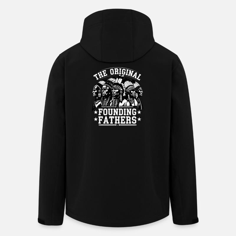 Die ursprünglichen Gründerväter - Recycelte Männer Softshell-Jacke von Stanley/Stella - Schwarz