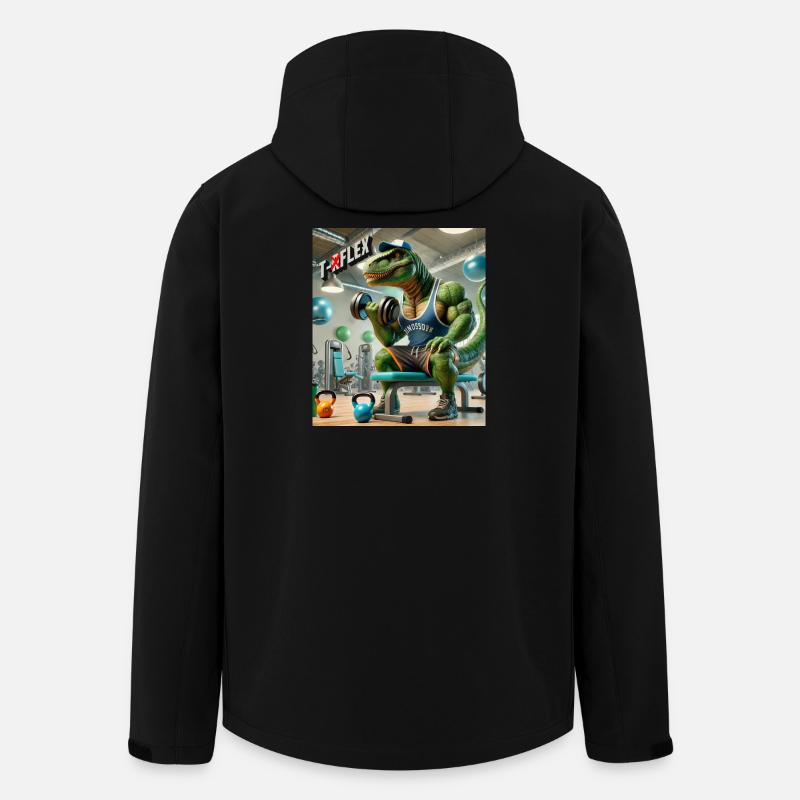 Dino T RFLEX - Recycelte Männer Softshell-Jacke von Stanley/Stella - Schwarz