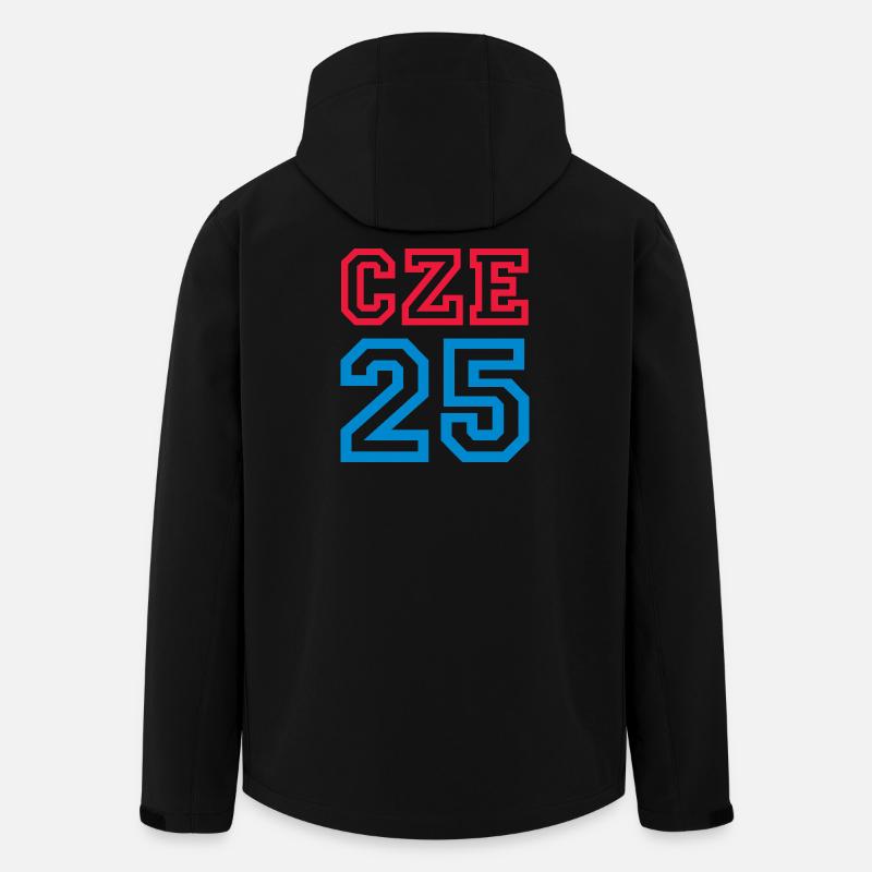 TSCHECHIEN Czech Republic - Recycelte Männer Softshell-Jacke von Stanley/Stella - Schwarz