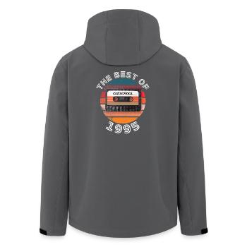 Le meilleur de 1995 - Veste softshell homme en polyester recyclé Stanley/Stella - charbon - Dos - AI Model Male 185 light (185cm)