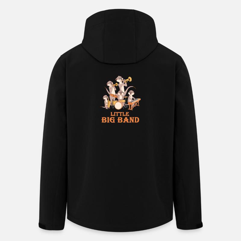 Erdmännchen Little Big Band - Recycelte Männer Softshell-Jacke von Stanley/Stella - Schwarz